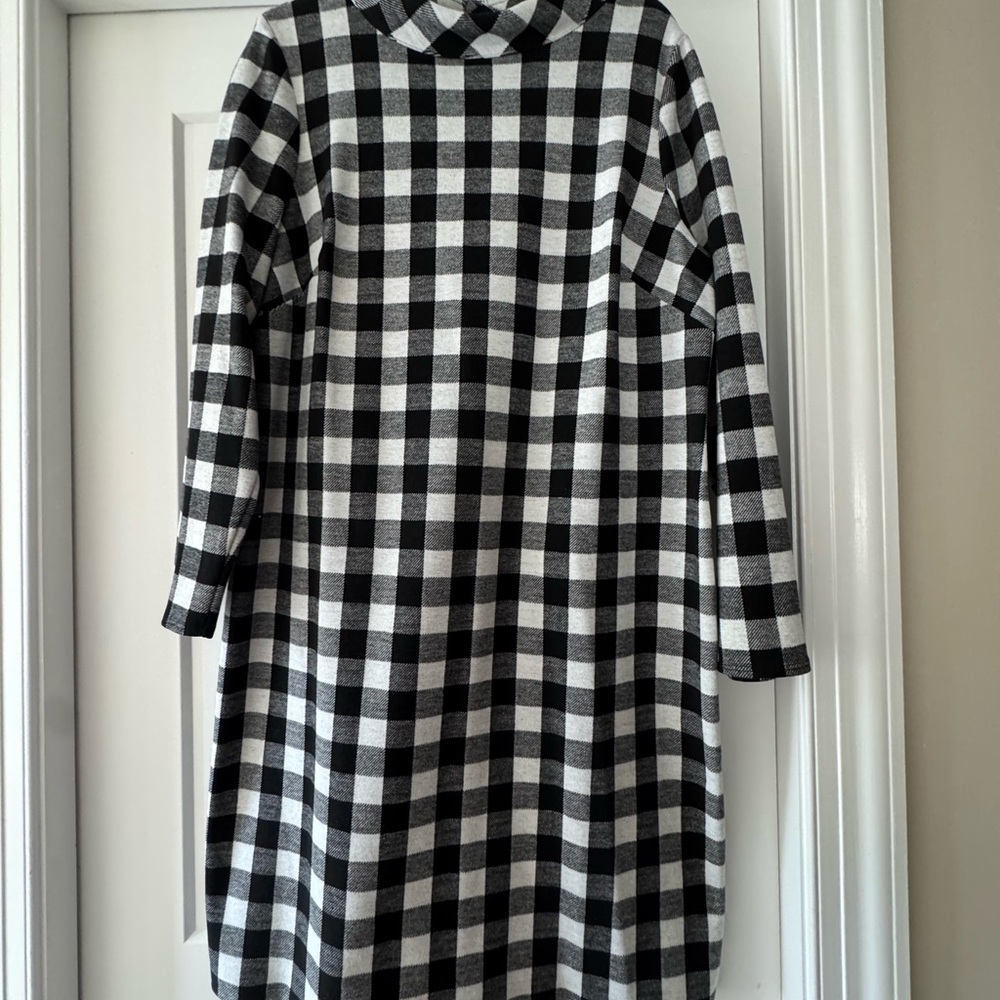 Talbots Monochrome Geometric Patterned Dress